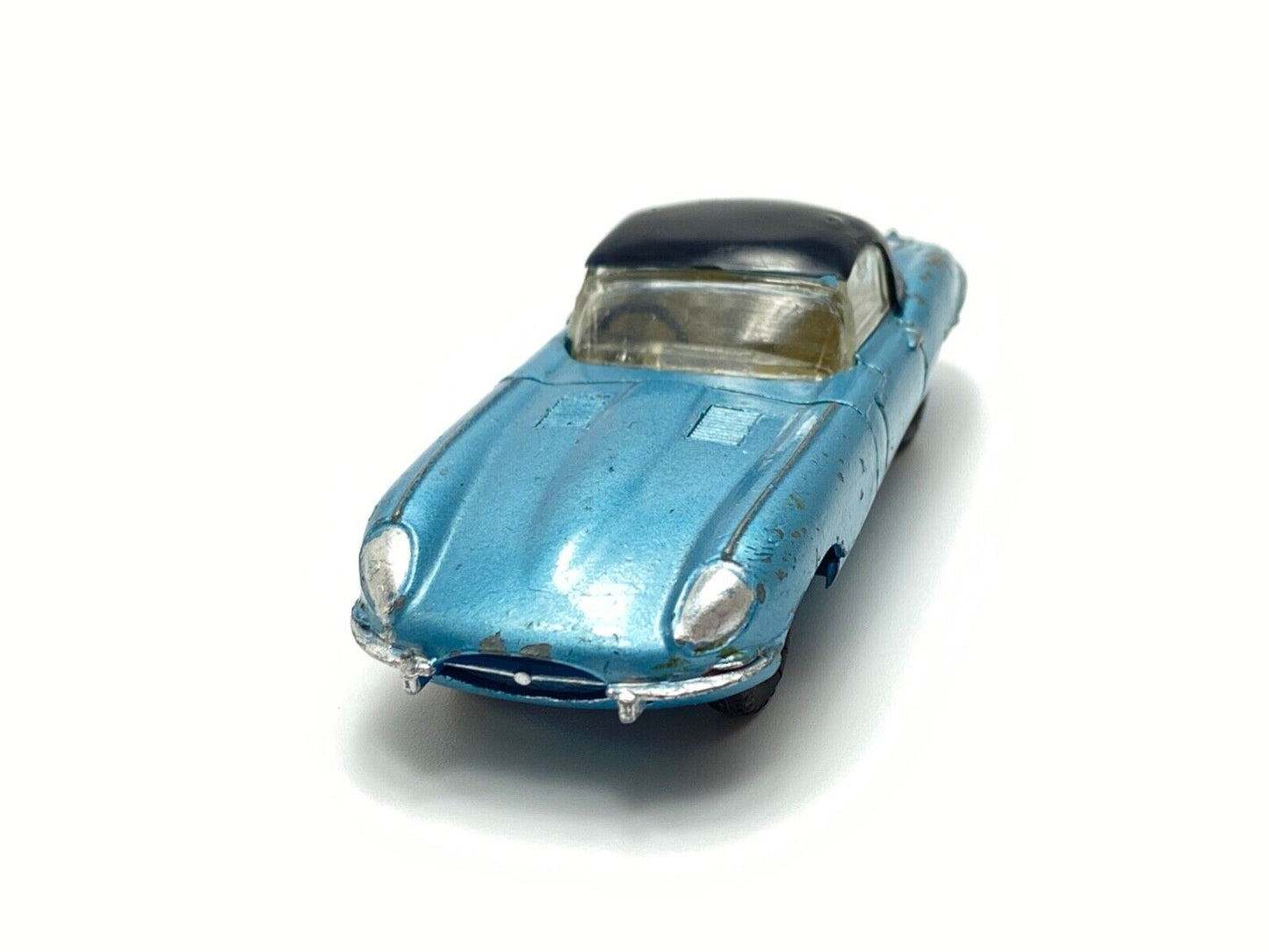 DINKY 120 JAGUAR TYPE E BLUE BODY - EXPORT ISSUE/RARE