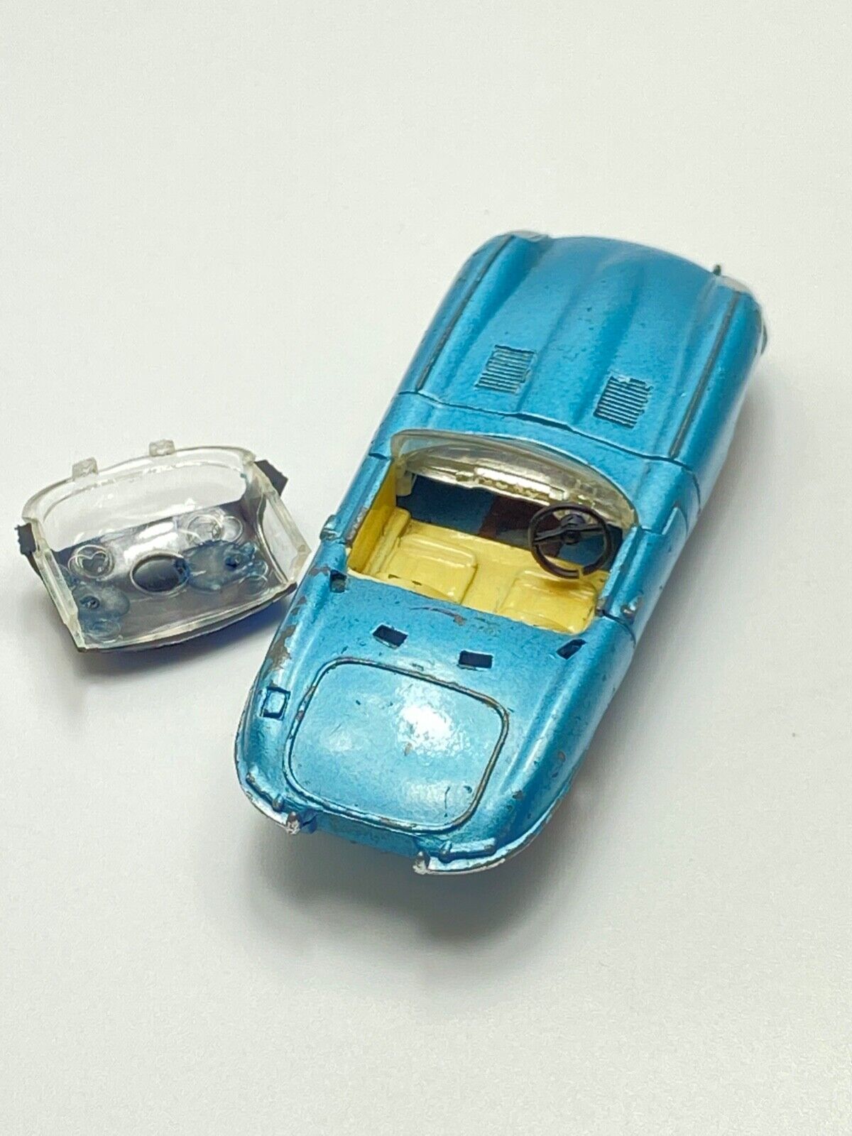 DINKY 120 JAGUAR TYPE E BLUE BODY - EXPORT ISSUE/RARE