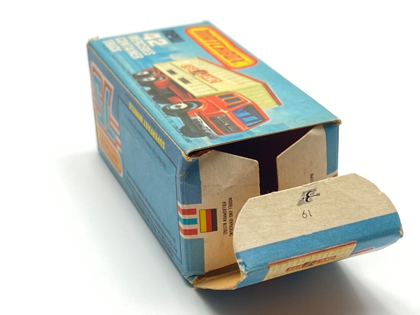 MATCHBOX SUPERFAST 42 C MERCEDES BENZ CONTAINER TRUCK 'SEALAND' WITH BOX