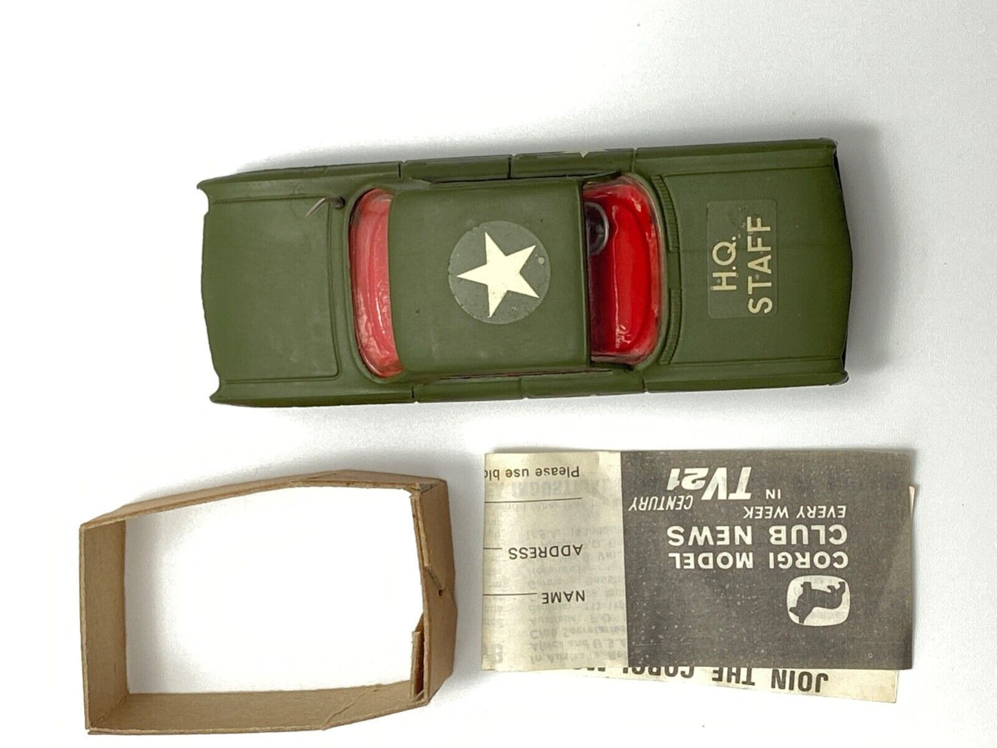 CORGI TOYS 358 OLDSMOBILE H.Q. STAFF CAR IN MINT CONDITION/NR MINT BOX