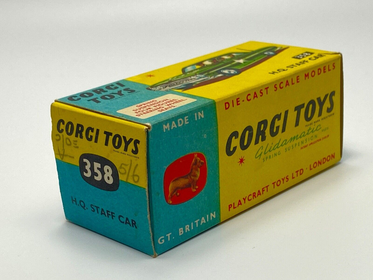 CORGI TOYS 358 OLDSMOBILE H.Q. STAFF CAR IN MINT CONDITION/NR MINT BOX