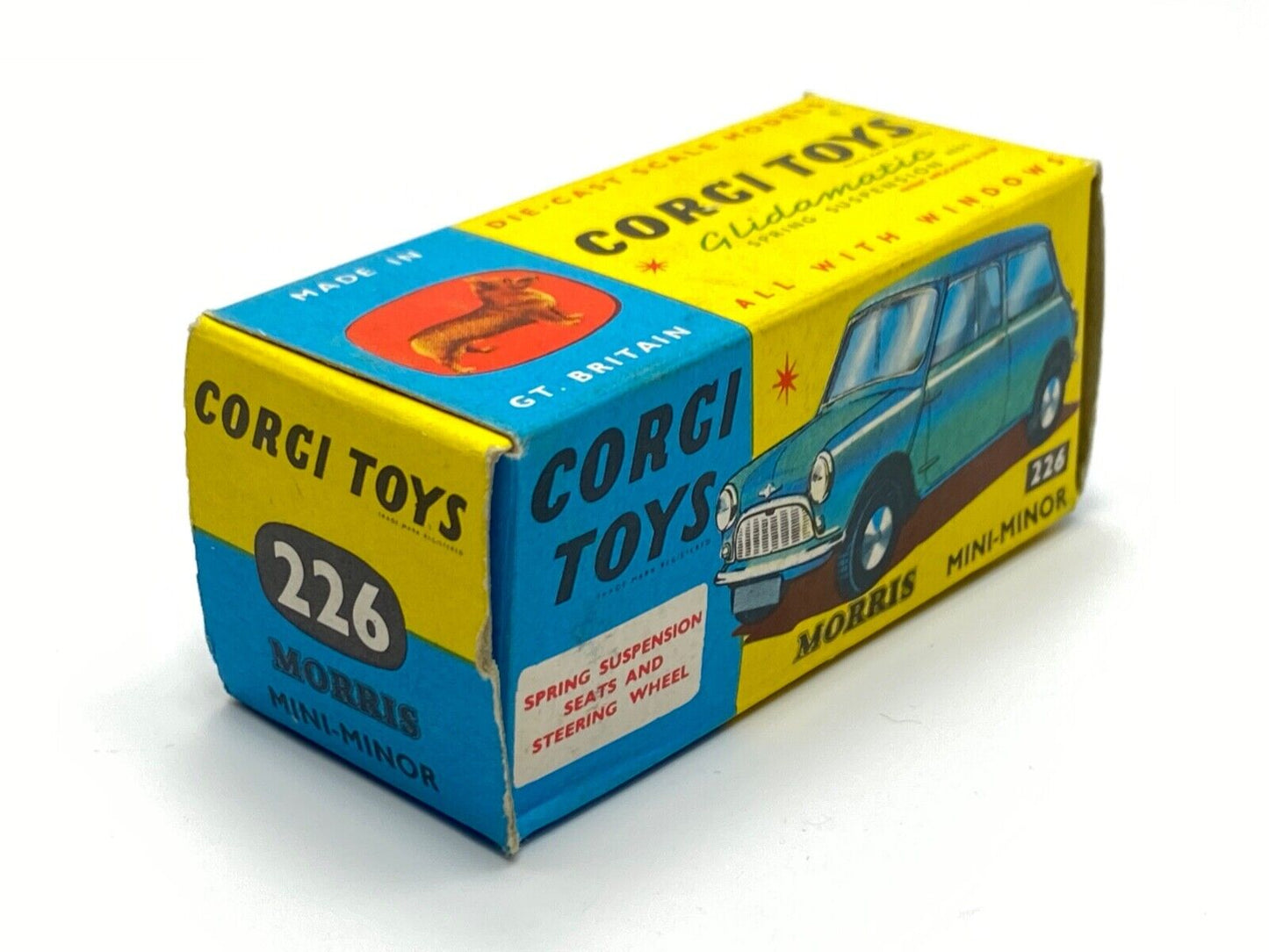 CORGI 226 MORRIS MINI MINOR - METALLIC MAROON WITH NR MINT WITH EXC ORIGINAL BOX