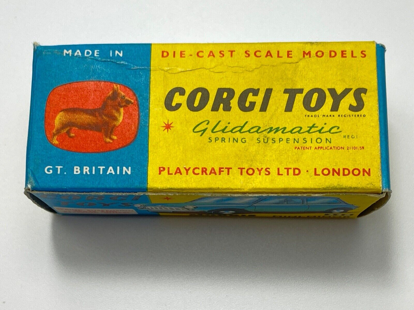 CORGI 226 MORRIS MINI MINOR - METALLIC MAROON WITH NR MINT WITH EXC ORIGINAL BOX