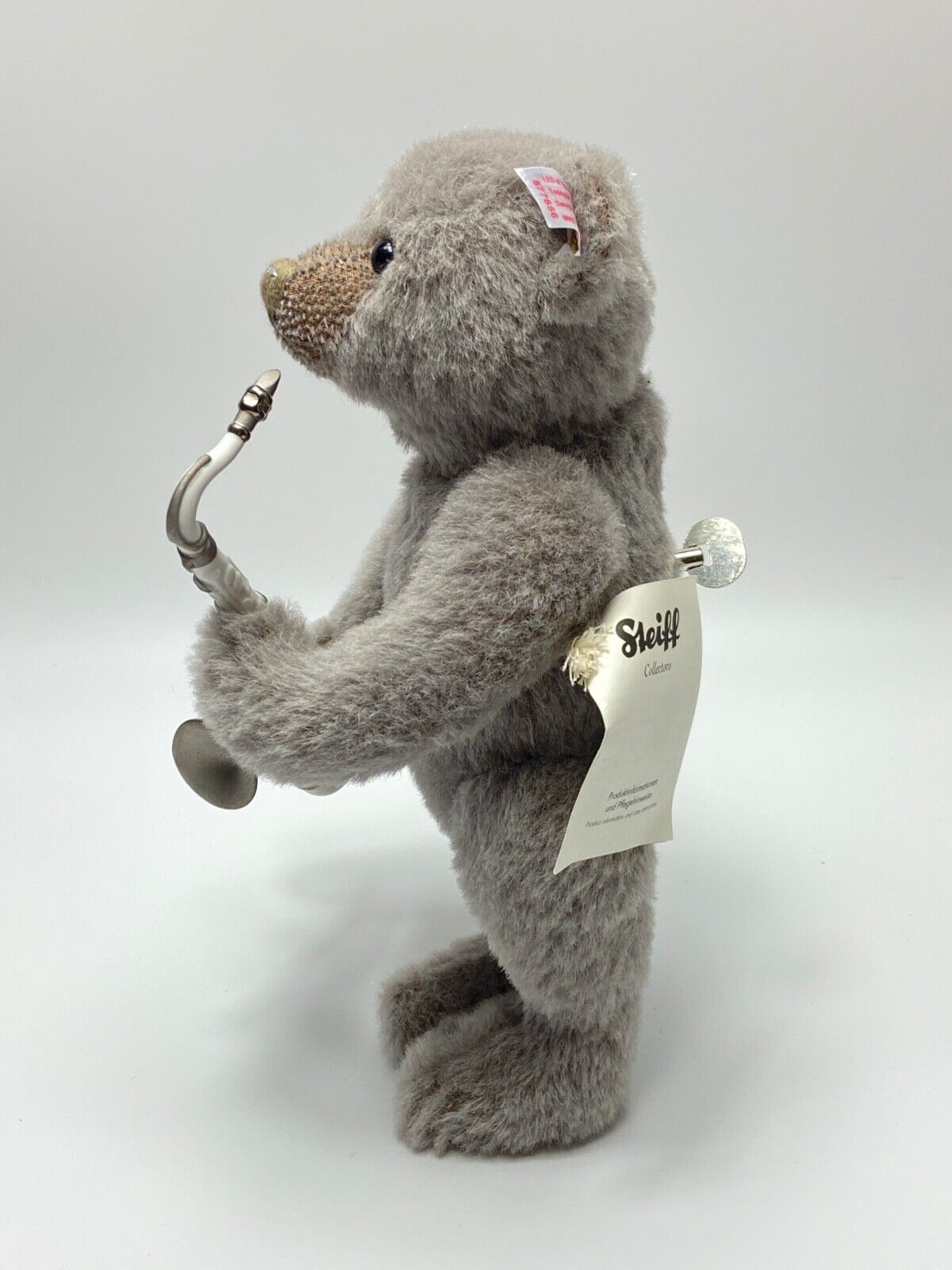 STEIFF LLADRO MUSICAL SAXOPHONE PLAYER TEDDY BEAR LE 677656 - MINT