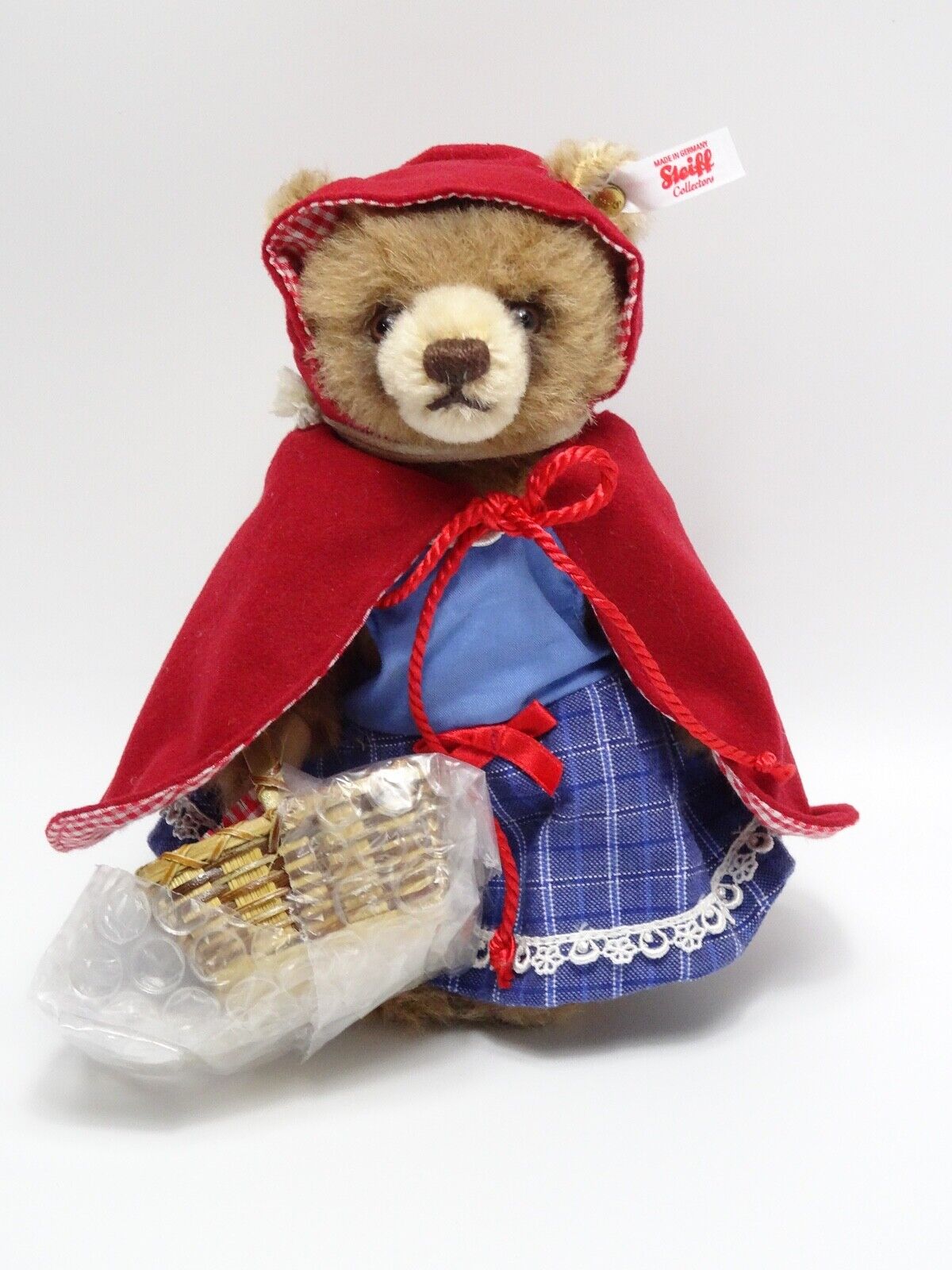 STEIFF 021350 ROTKÄPPCHEN UND WOLF MIT ZERTIFIKAT, BOX UND ETIKETT