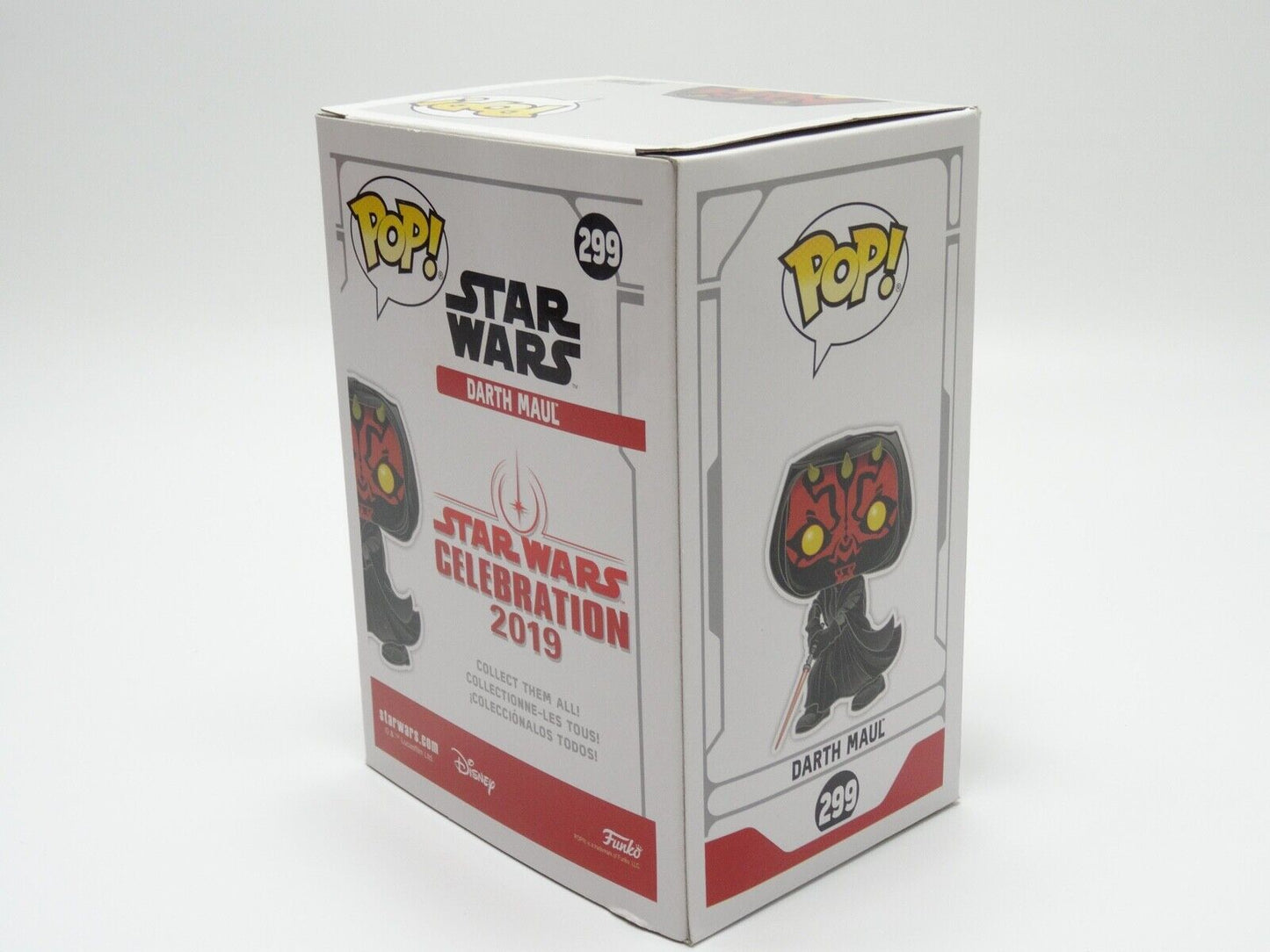 FUNKO POP STAR WARS DARTH MAUL GALACTIC CONVENTION EXCLUSIVE # 299