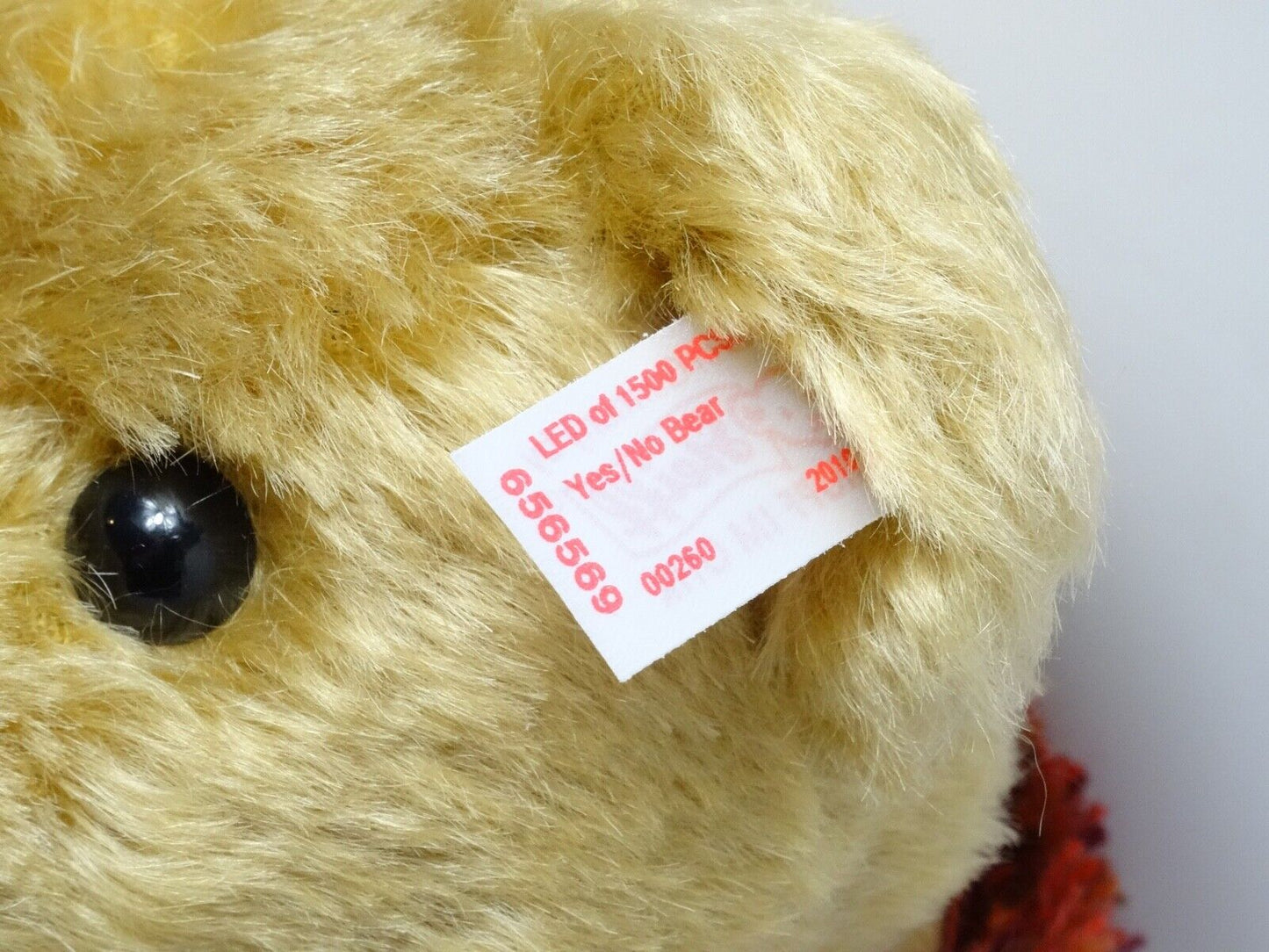 STEIFF YES / NO TEDDY BEAR, WHITE TAG LIMITED EDITION 656569