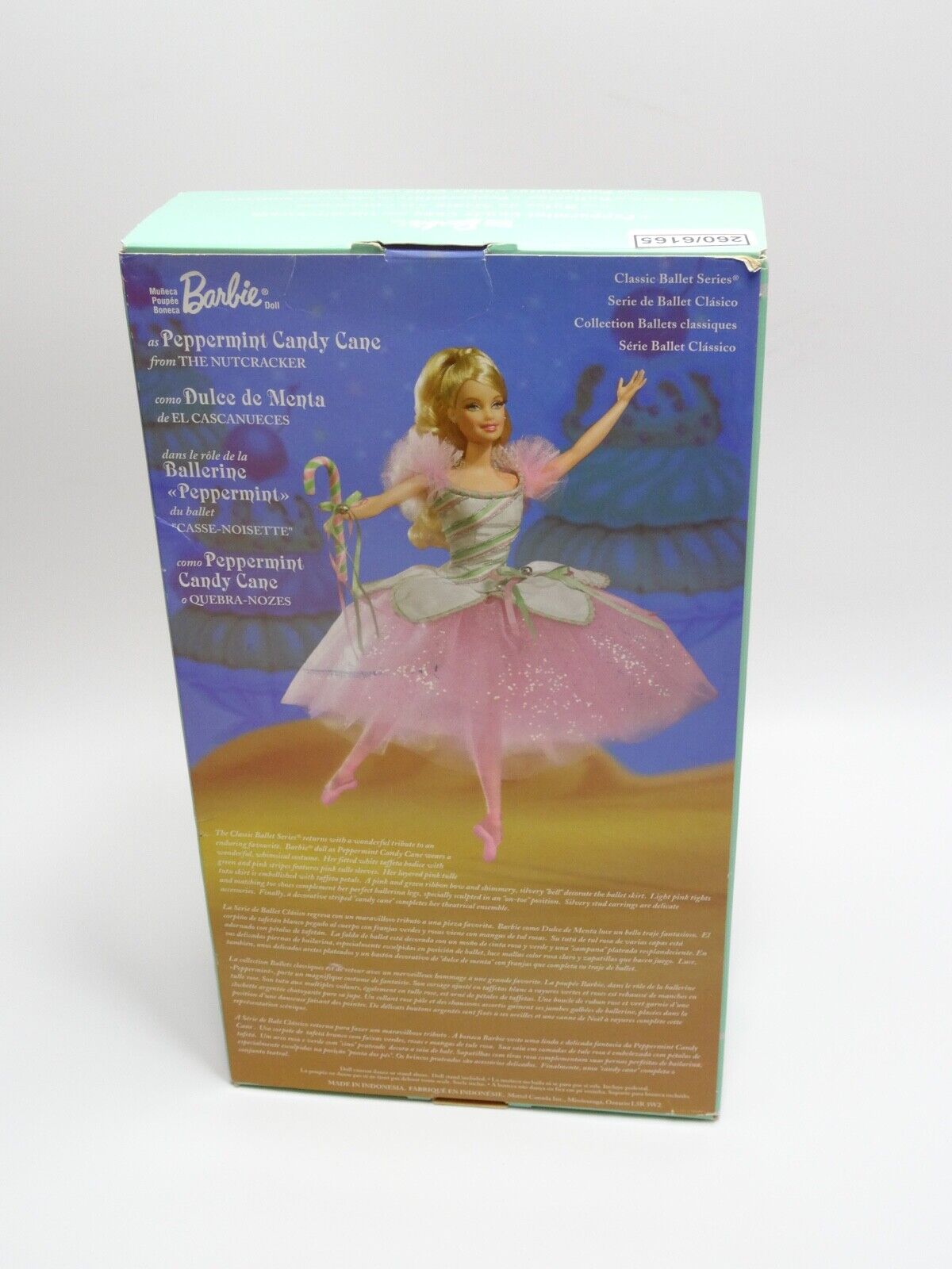 MATTEL BARBIE PEPPERMINT CANDY CANE (57578) IN MINT CONDITION IN GOOD/EXC BOX