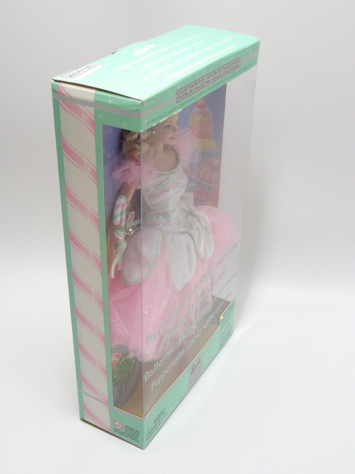 MATTEL BARBIE PEPPERMINT CANDY CANE (57578) IN MINT CONDITION IN GOOD/EXC BOX