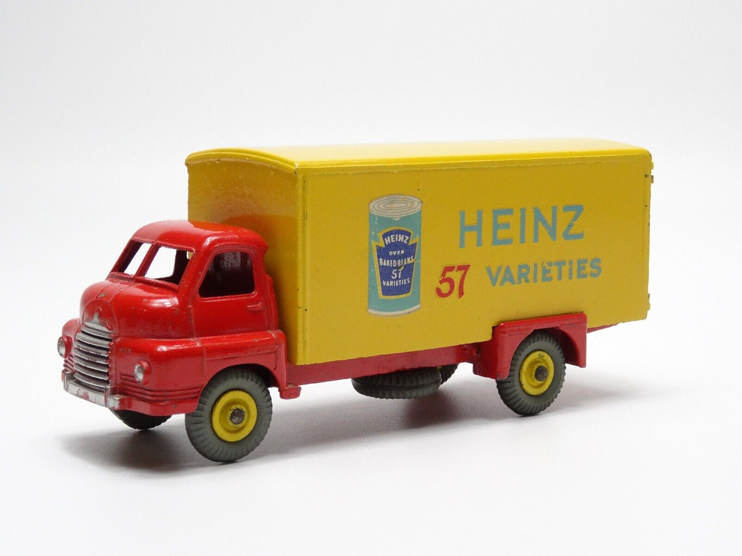 DINKY 923 BIG BEDFORD VAN "HEINZ" - RED CAB AND CHASSIS WITH BOX