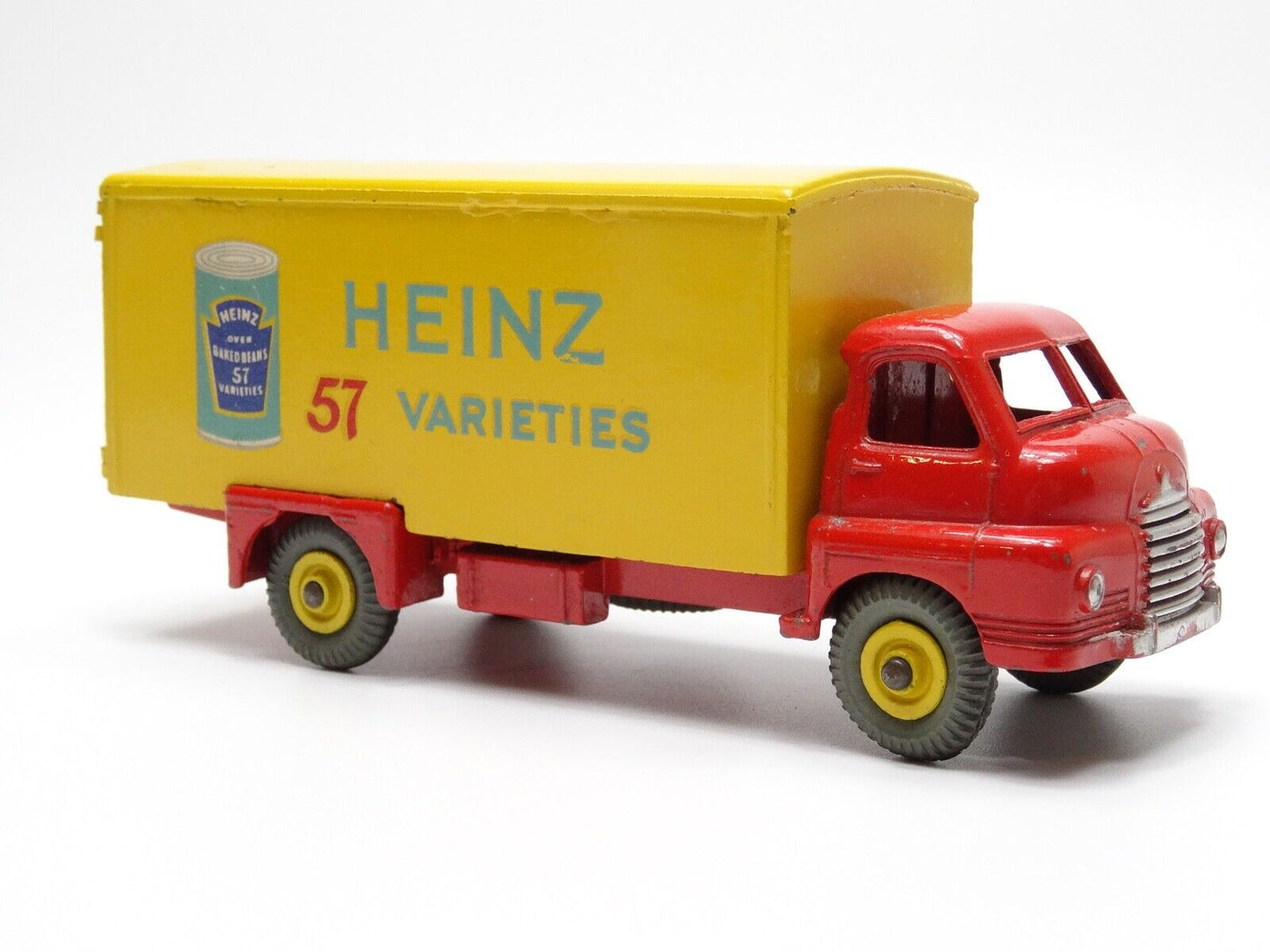 DINKY 923 BIG BEDFORD VAN "HEINZ" - RED CAB AND CHASSIS WITH BOX