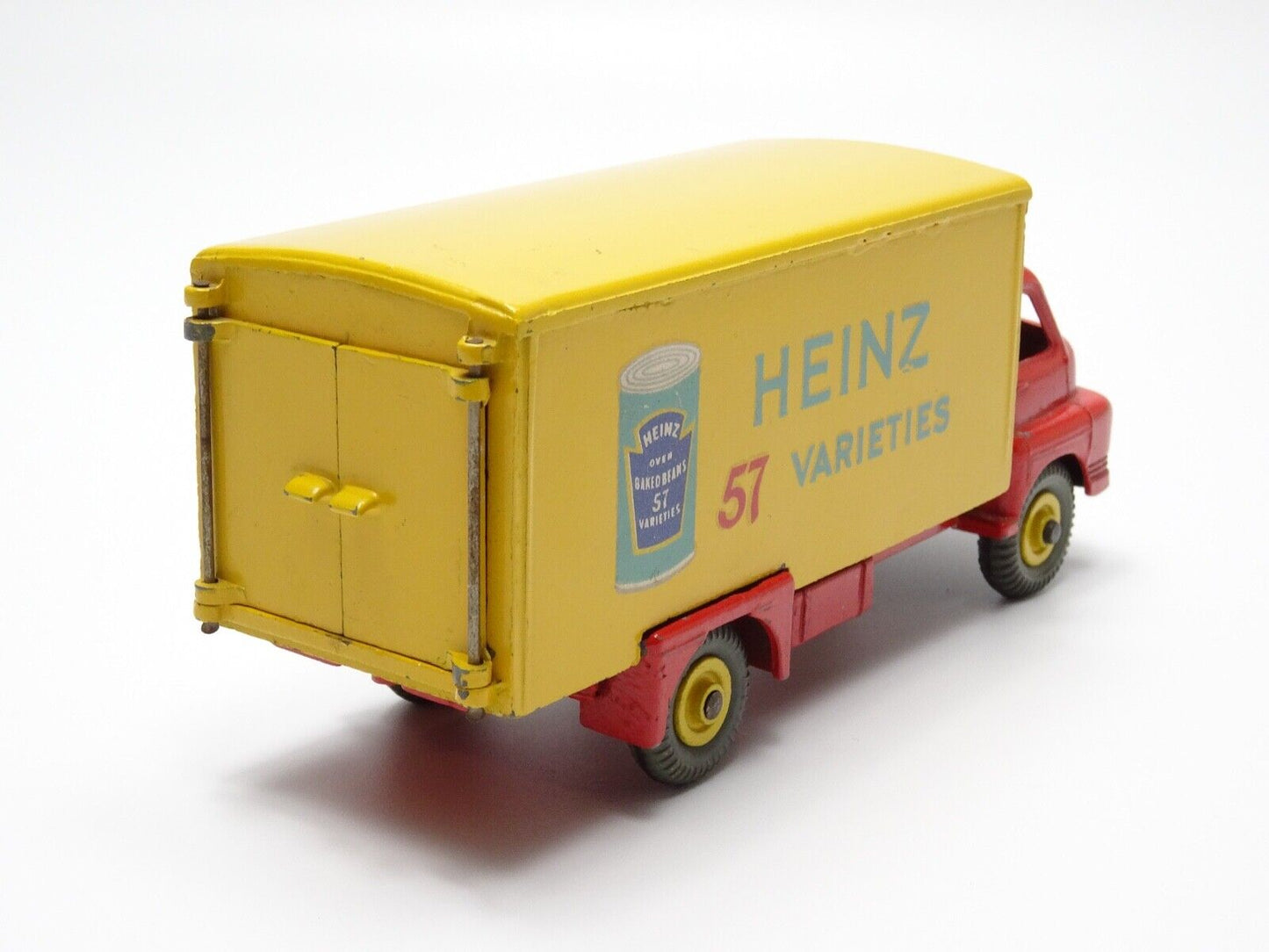 DINKY 923 BIG BEDFORD VAN "HEINZ" - RED CAB AND CHASSIS WITH BOX