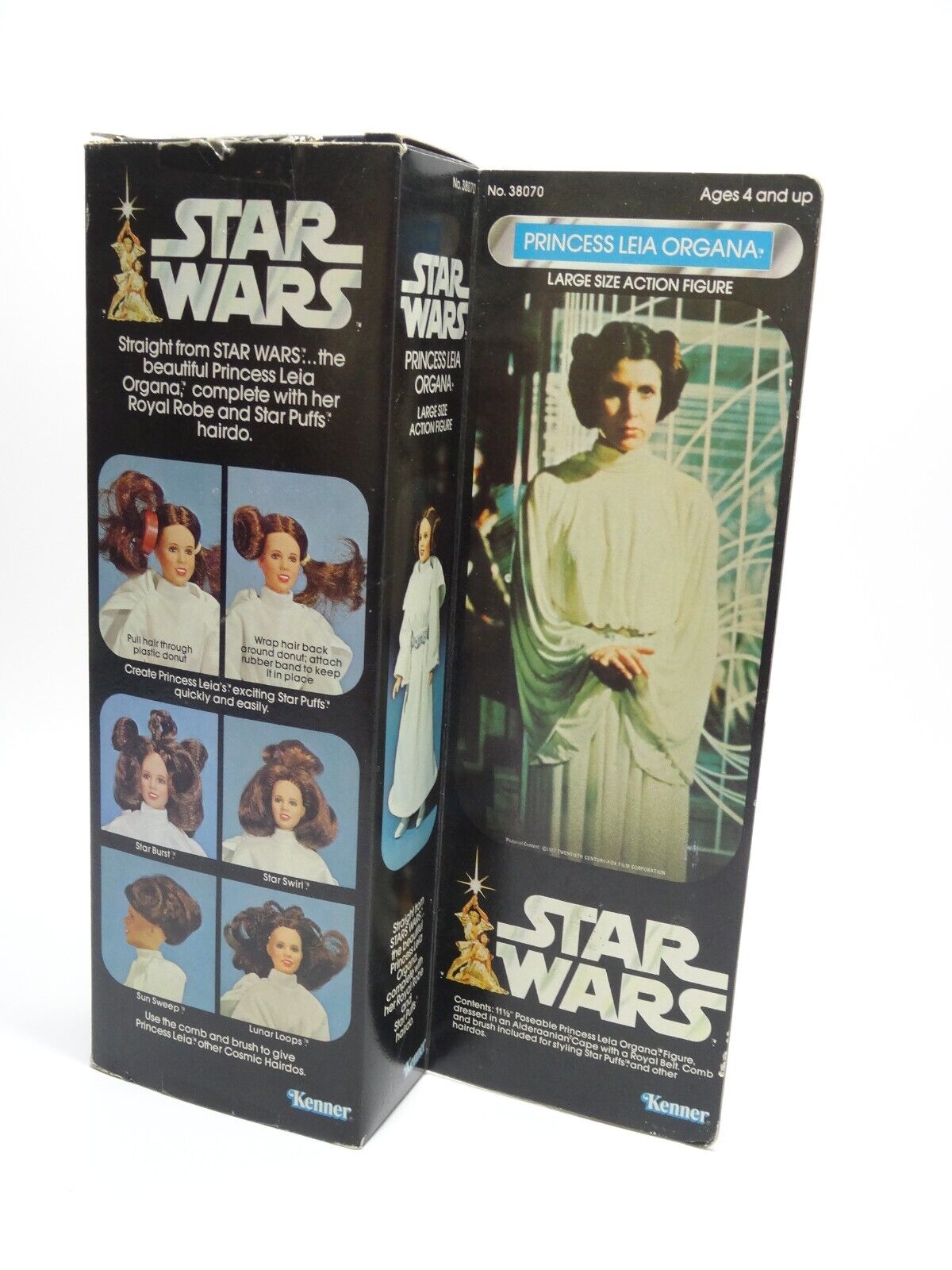 Kenner Star Wars vintage Princess Leia Organa 12" figure in Box/Acrylic case