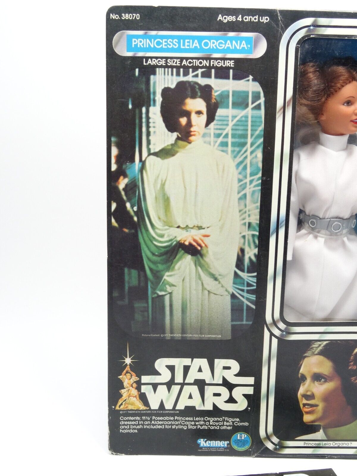Kenner Star Wars vintage Princess Leia Organa 12" figure in Box/Acrylic case