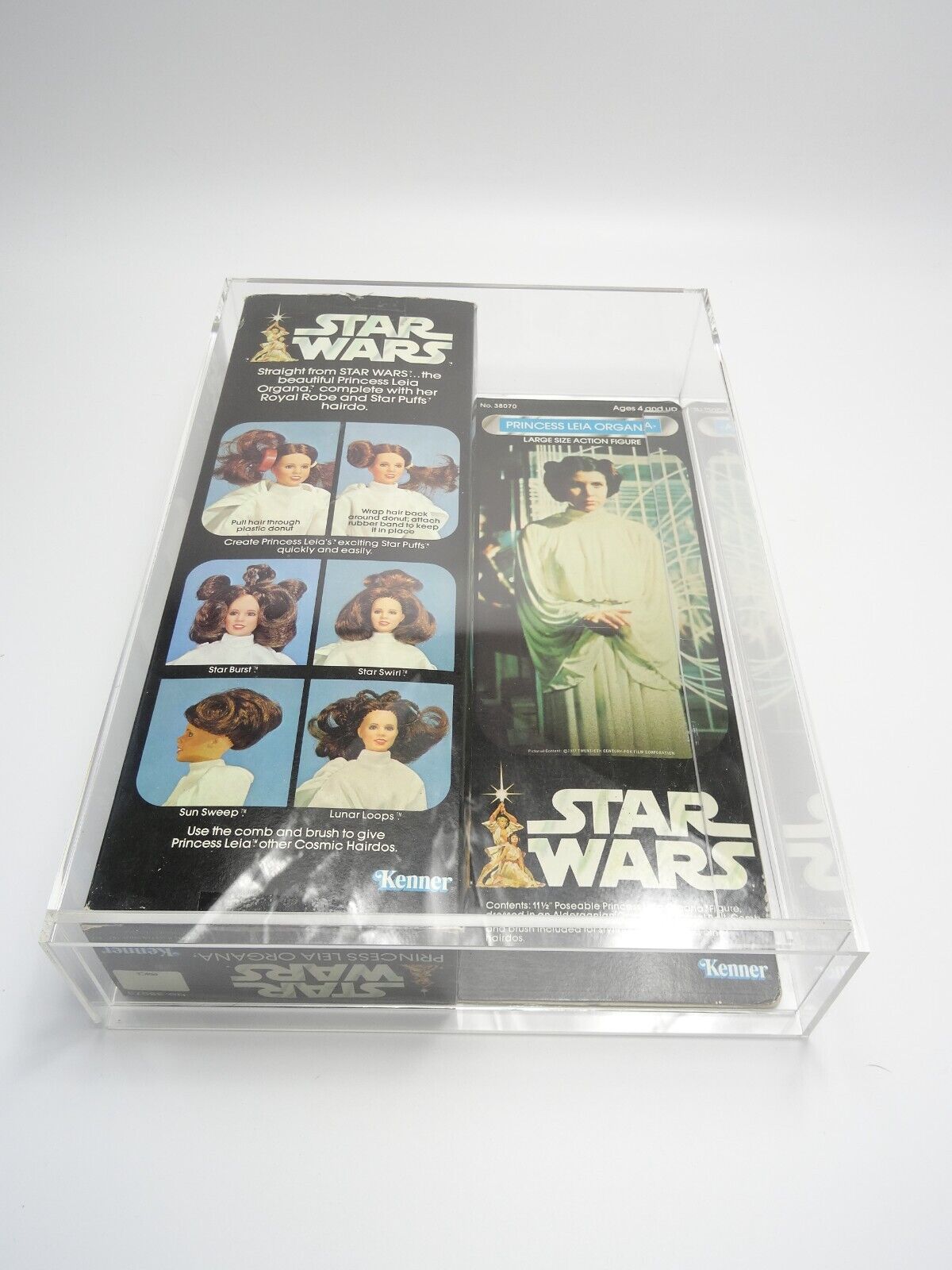 Kenner Star Wars vintage Princess Leia Organa 12" figure in Box/Acrylic case