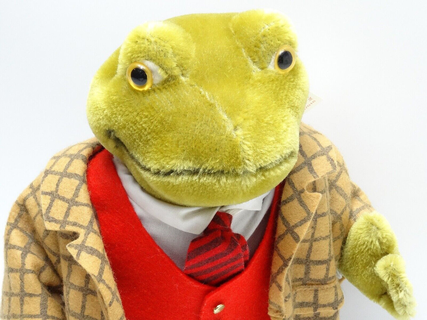 STEIFF WIND IN THE WILLOWS - TOAD WITH CERTIFICATE, BOX & STAND