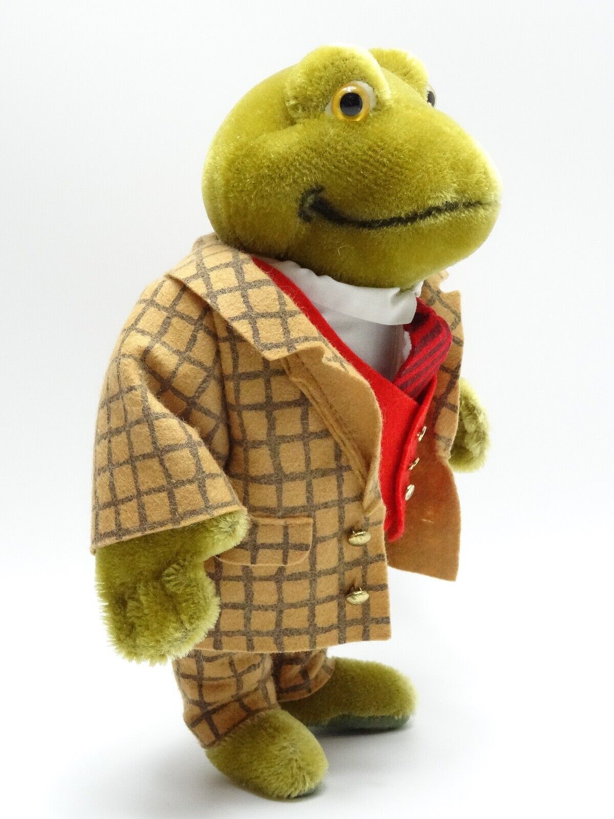 STEIFF WIND IN THE WILLOWS - TOAD WITH CERTIFICATE, BOX & STAND