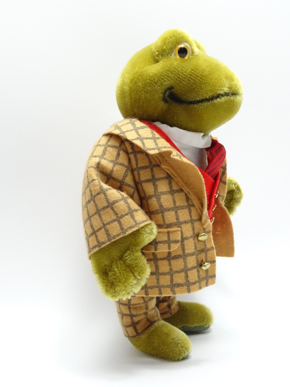 STEIFF WIND IN THE WILLOWS - TOAD WITH CERTIFICATE, BOX & STAND