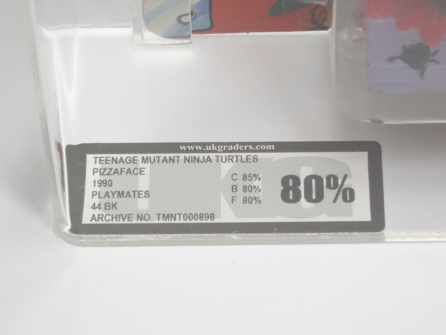 Playmates 1990 Teenage Mutant Pizzaface, UKG Graded 80%