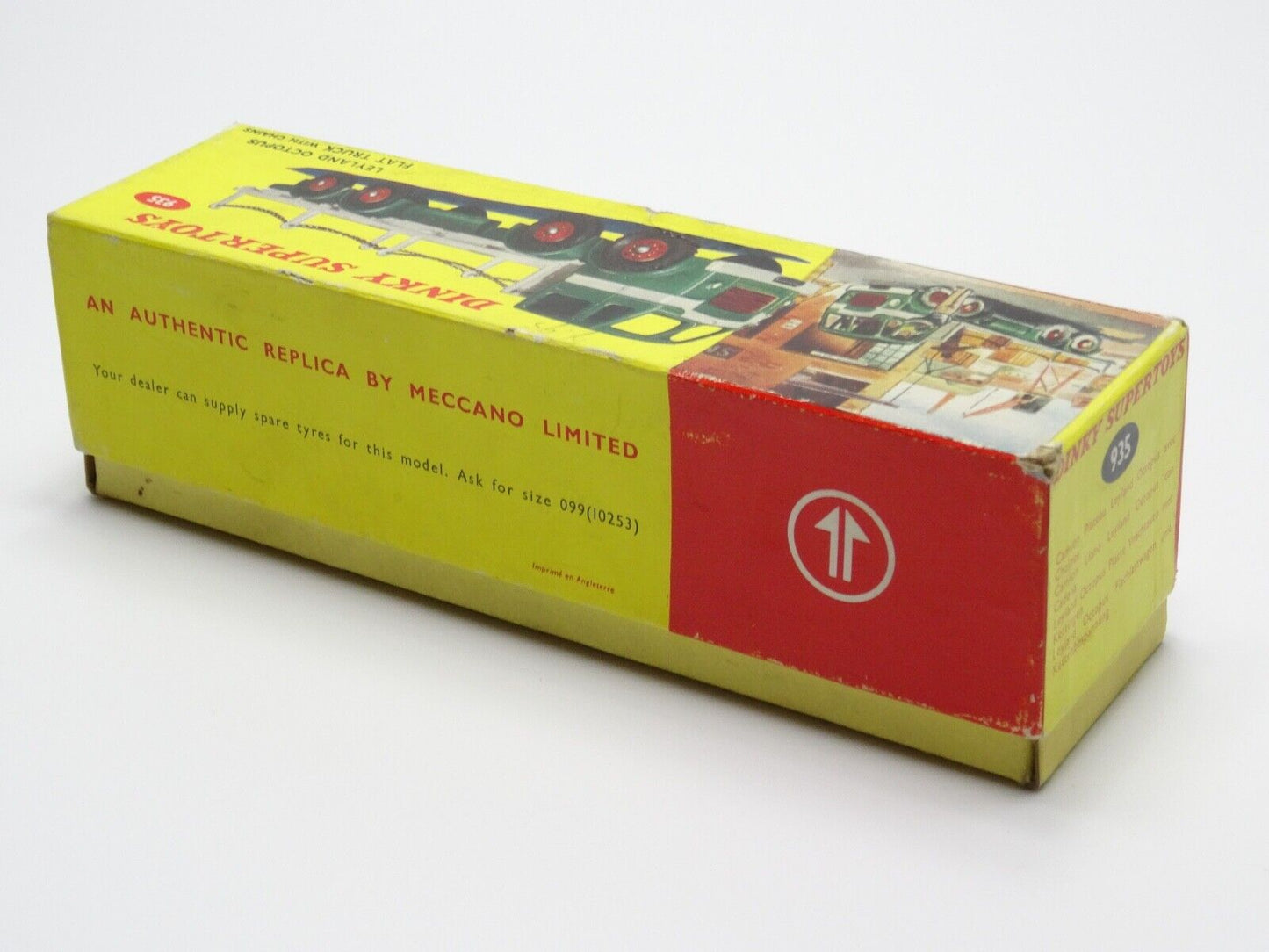 DINKY 935 LEYLAND OCTOPUS ORIGINAL FLAT TRUCK with ORIGINAL BOX - VERY RARE
