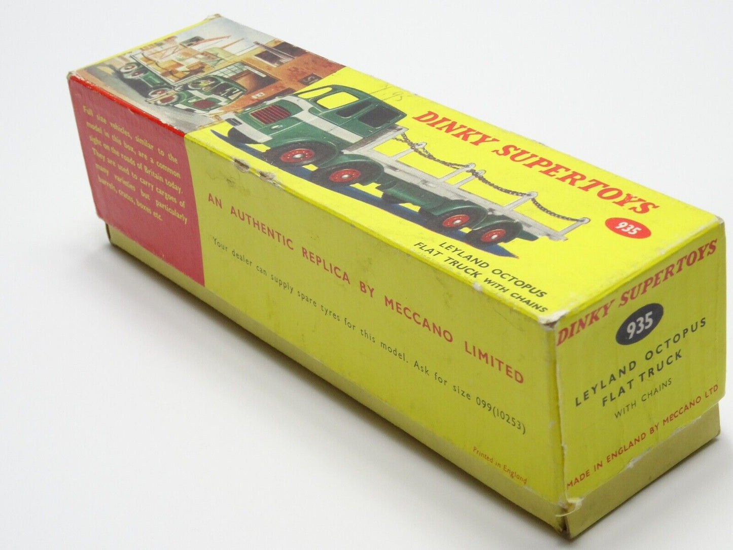 DINKY 935 LEYLAND OCTOPUS ORIGINAL FLAT TRUCK with ORIGINAL BOX - VERY RARE
