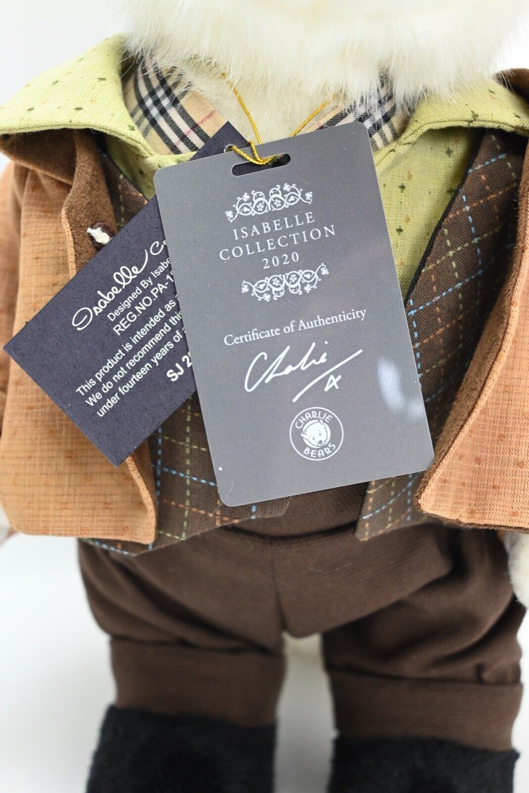 Charlie Bears The Wind in the Willows Badger in Mint Condition