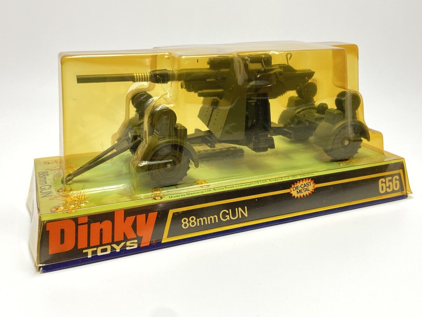 DINKY TOYS 656 88MM GUN - NR MINT IN FAIR BUBBLE PACK