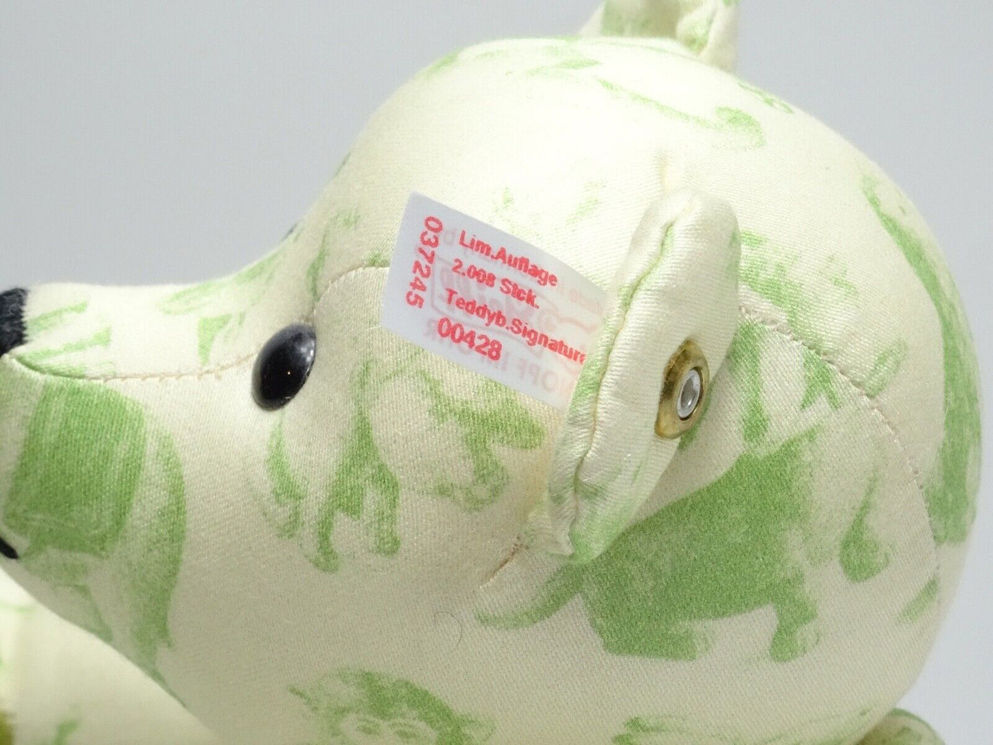 STEIFF TEDDY BEAR SIGNATURE LIMITED EDITION WHITE TAG 037245, 2008 WITH BOX/COA