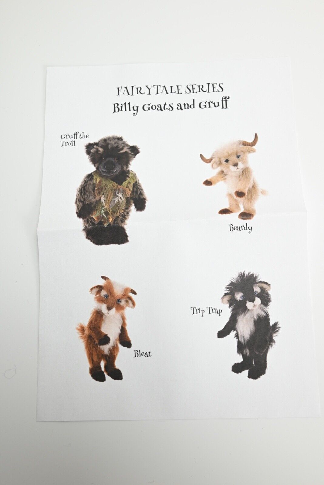 Charlie Bears Billy Goats and Gruff Fairytale Set - Low Edition No 3 with box