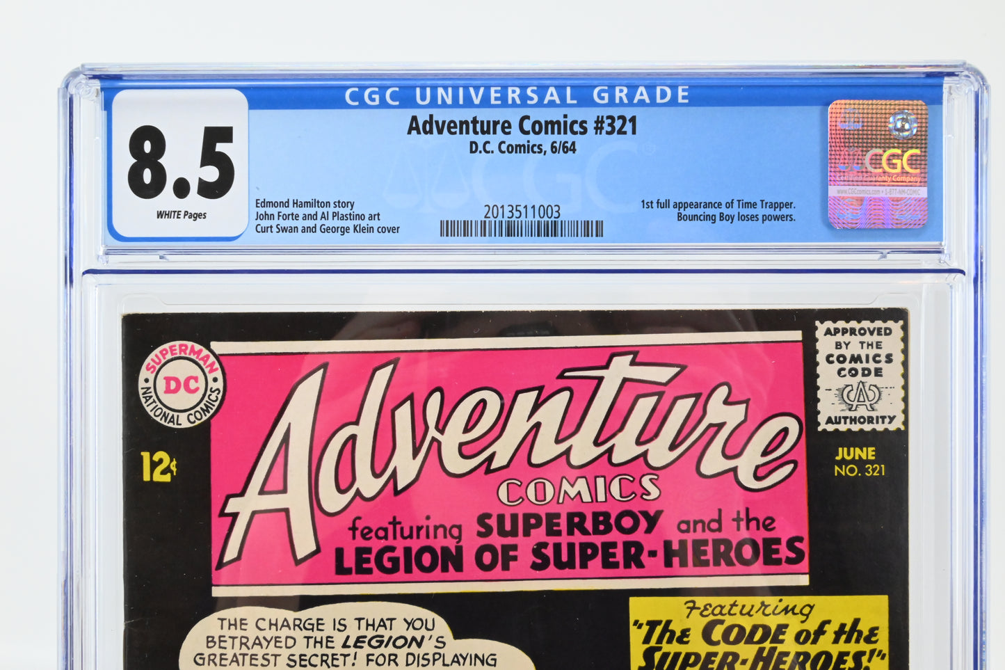 Adventure comics #321 D. C. Comics - CGC 8.5