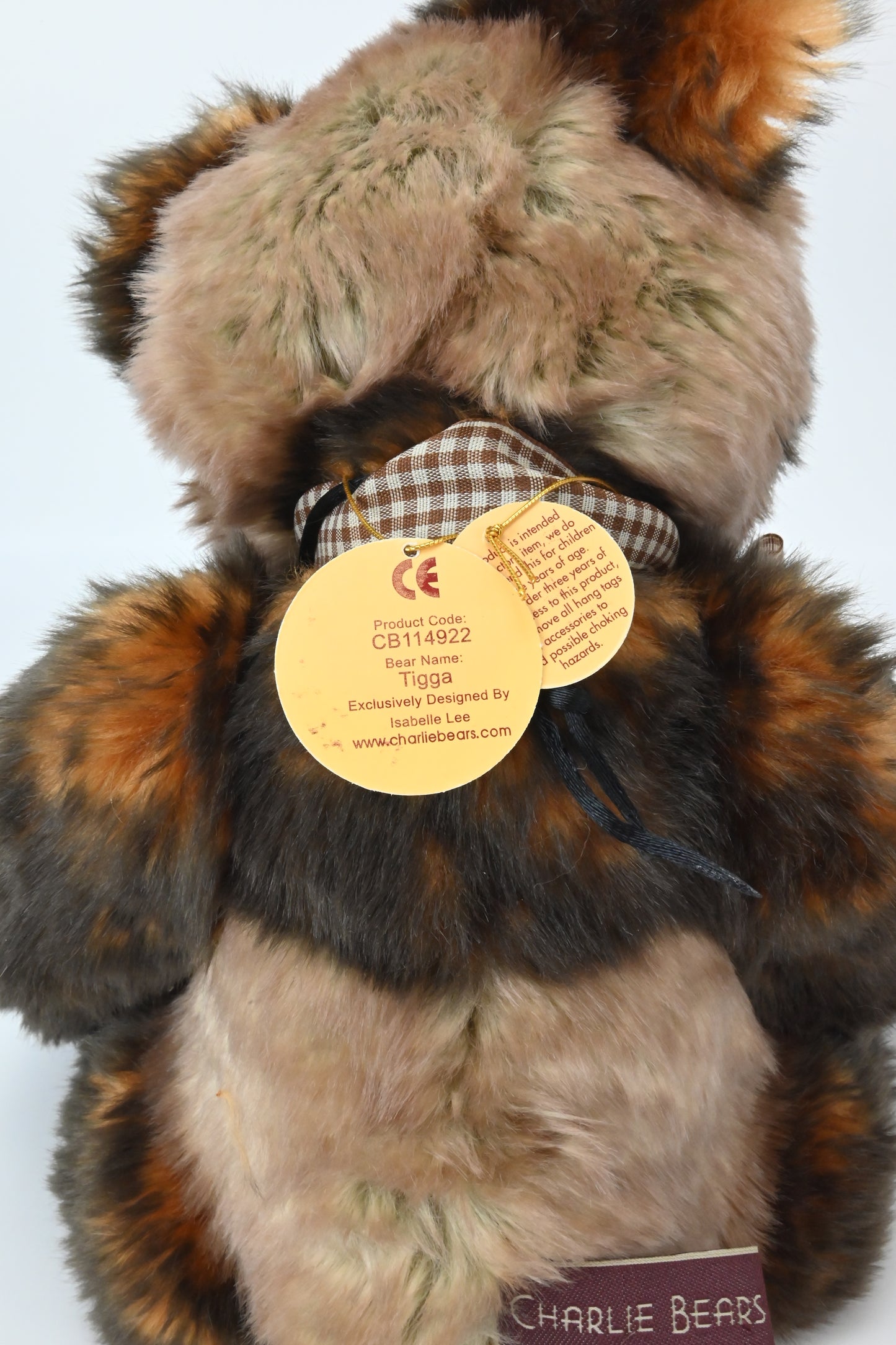 Charlie Bears LE Tigga Plumo Panda Bear - CB 114922