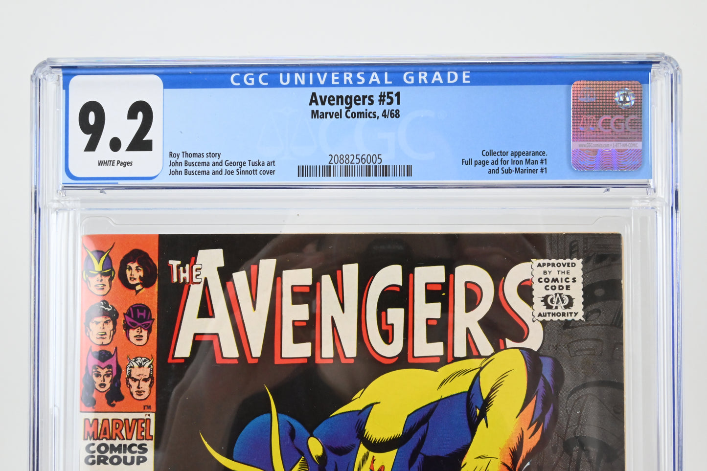 The Avengers #51 CGC 9.2 / 1968 - Marvel-Comics