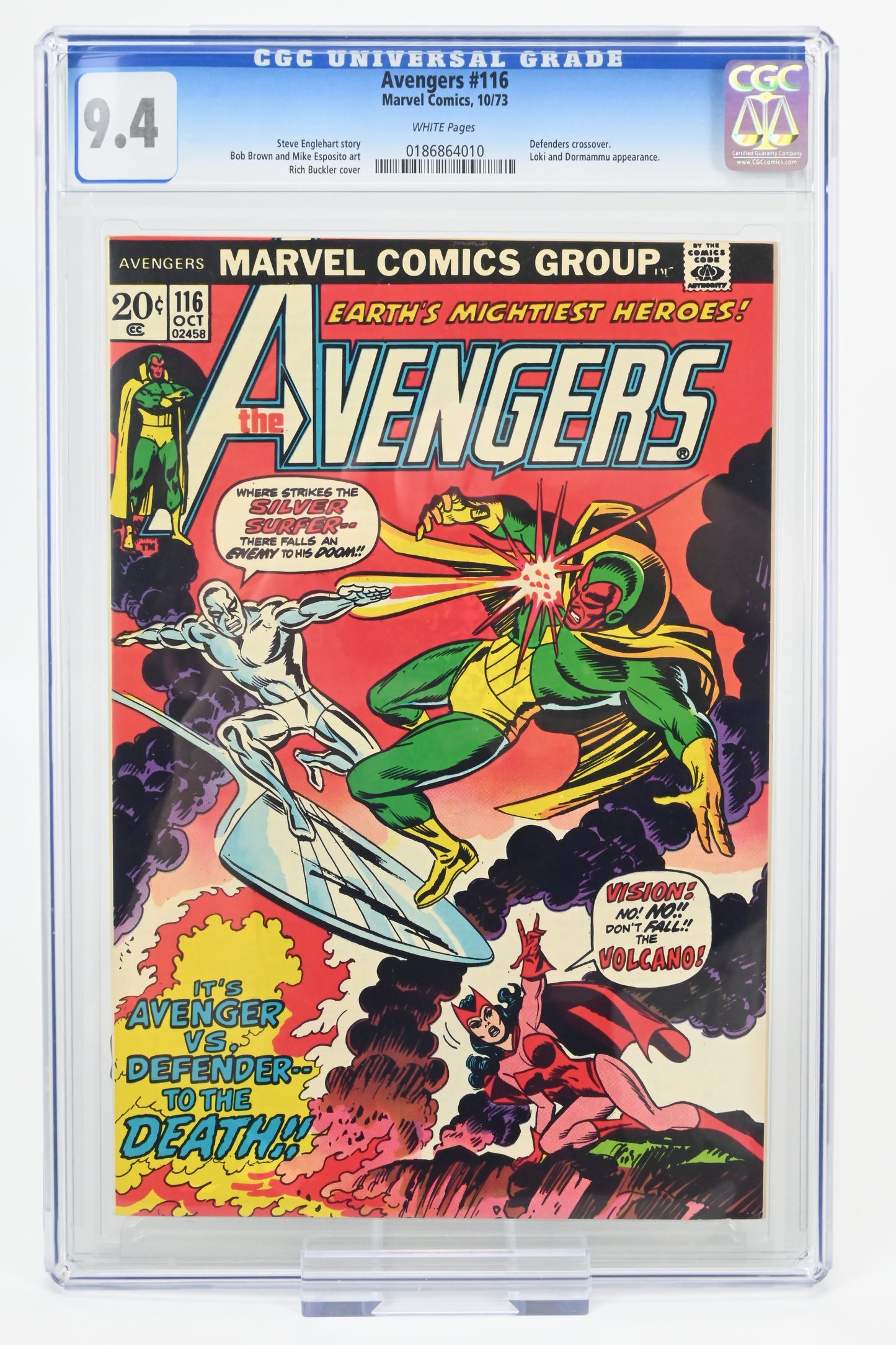 Avenger #116 - CGC 9.4 / 1973