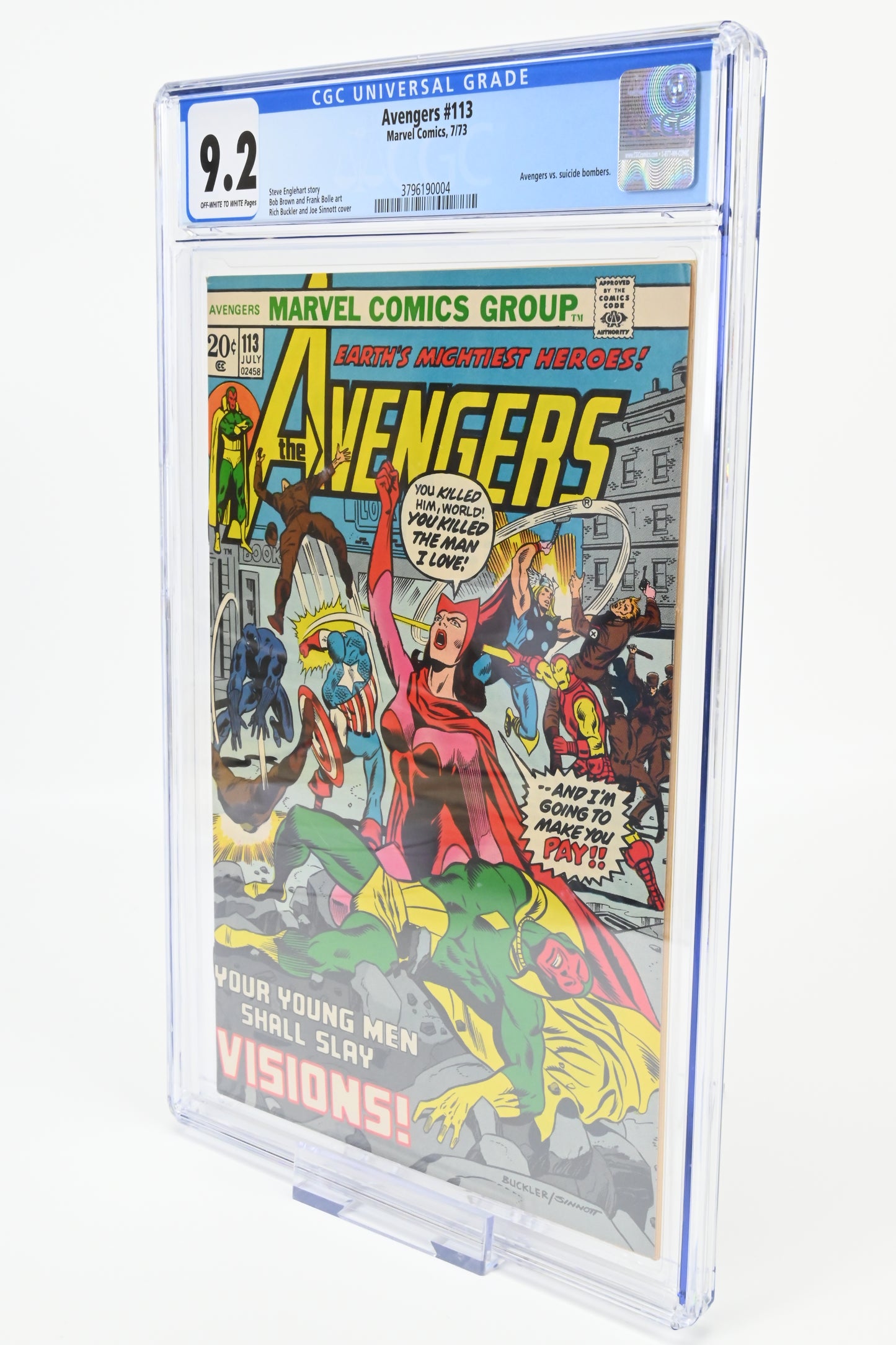 Avengers #113 CGC 9.2 / 1973