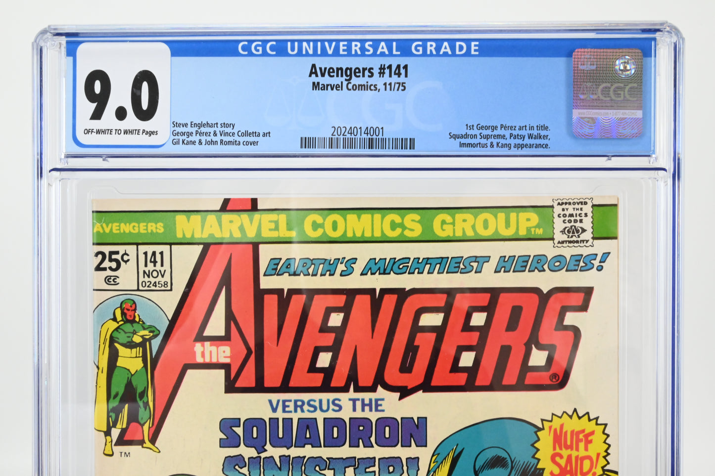 The Avengers #141 CGC 9.0 / 1975 - Marvel-Comics