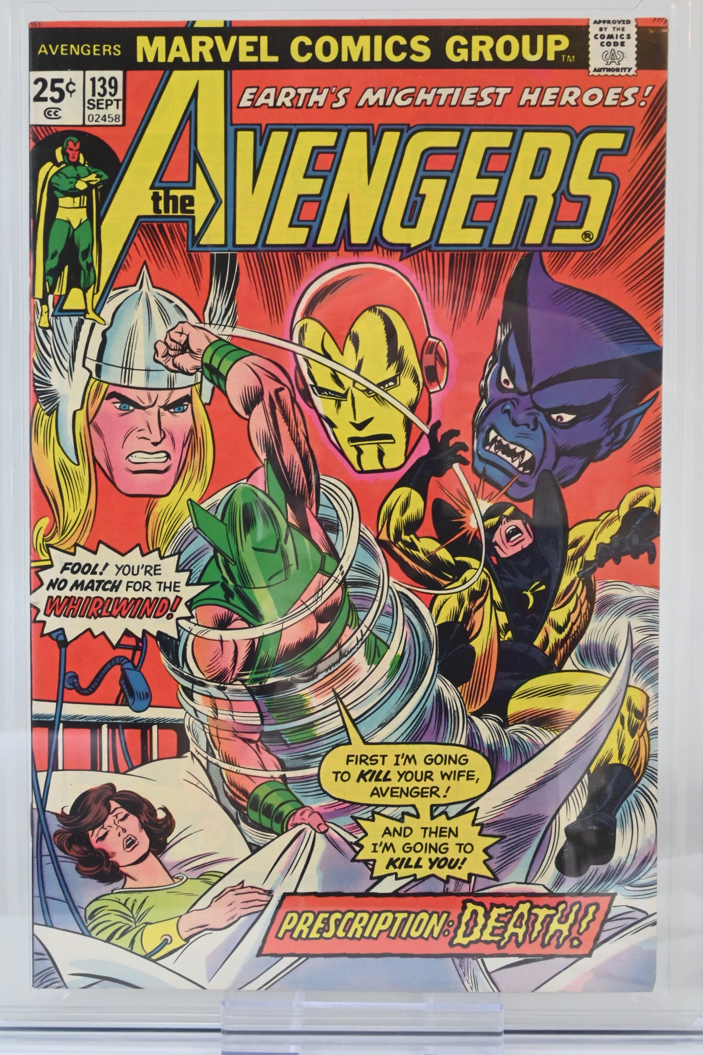 The Avengers #139 CGC 9.2 / 1975 - Marvel comics