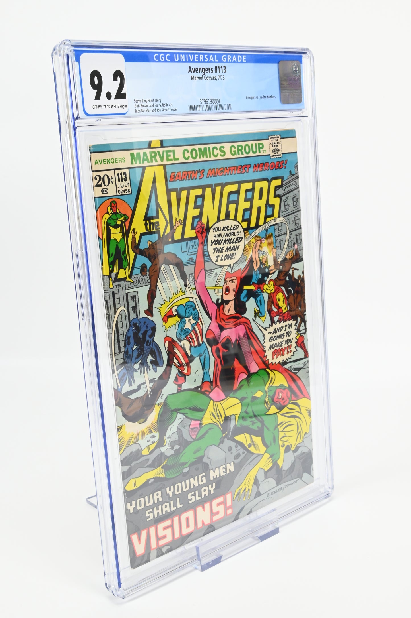 Avengers #113 CGC 9.2 / 1973