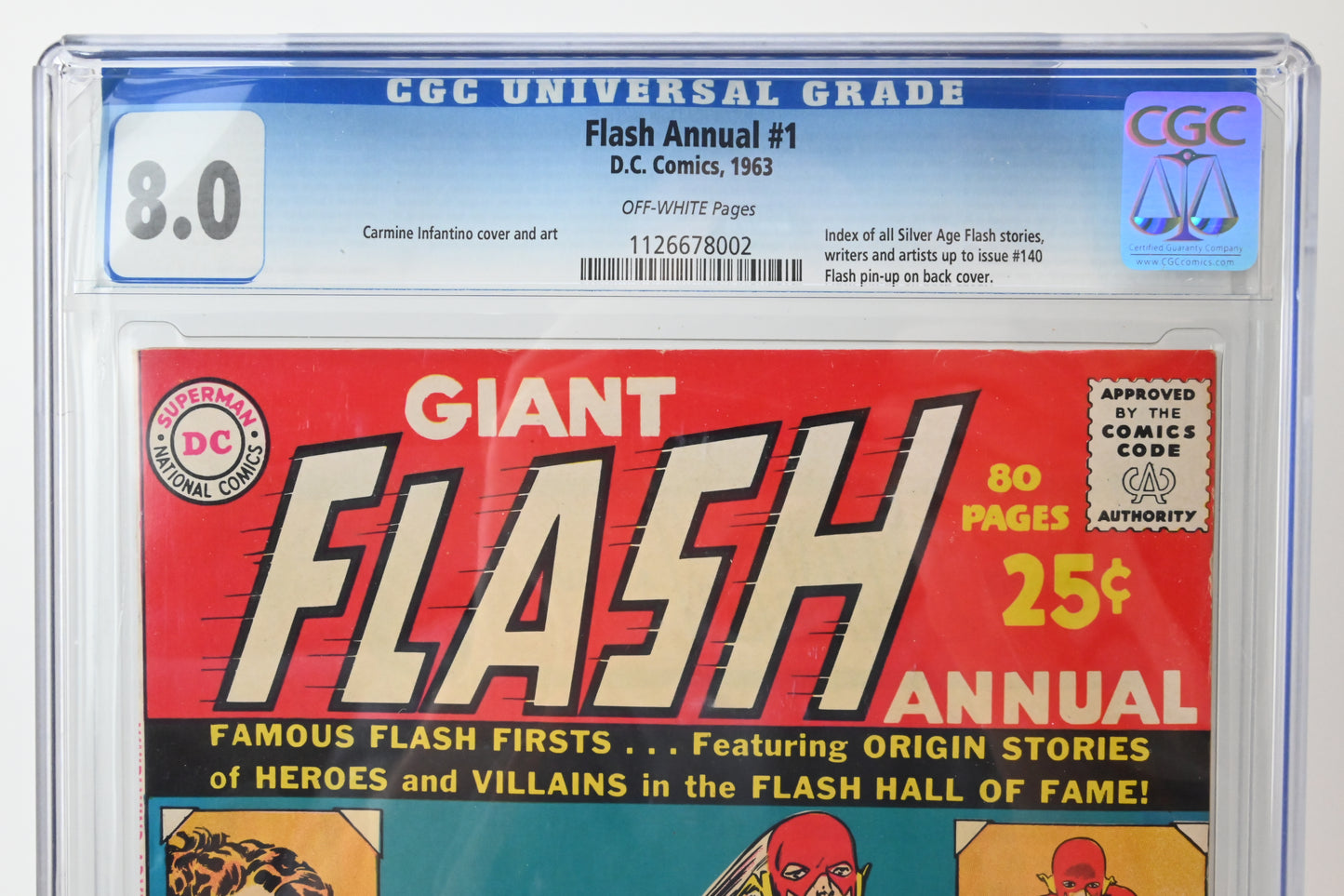 Flash Annual # 1 D.C. Comics 1963 - 8.0 CGC grade