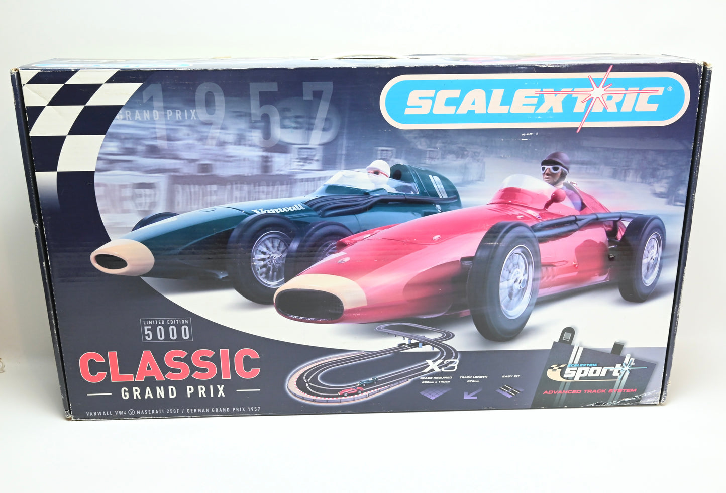 Scalextric C1159 „Classic Grand Prix“-Set – Neu und versiegelt (verblasst)