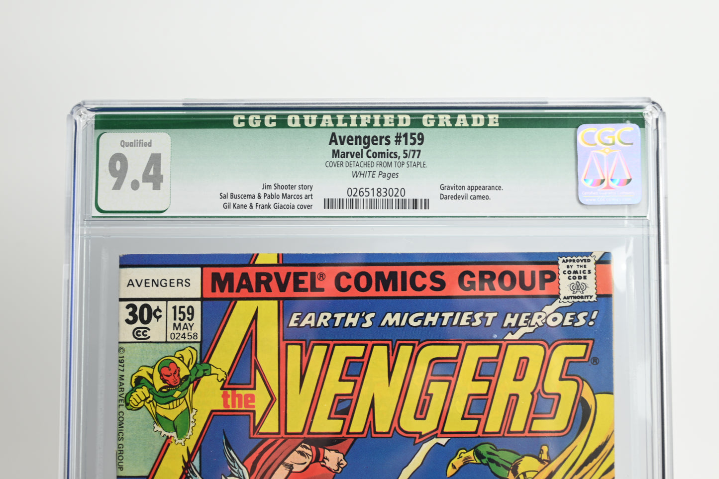 Avengers #159 CGC 9.4/Qualified