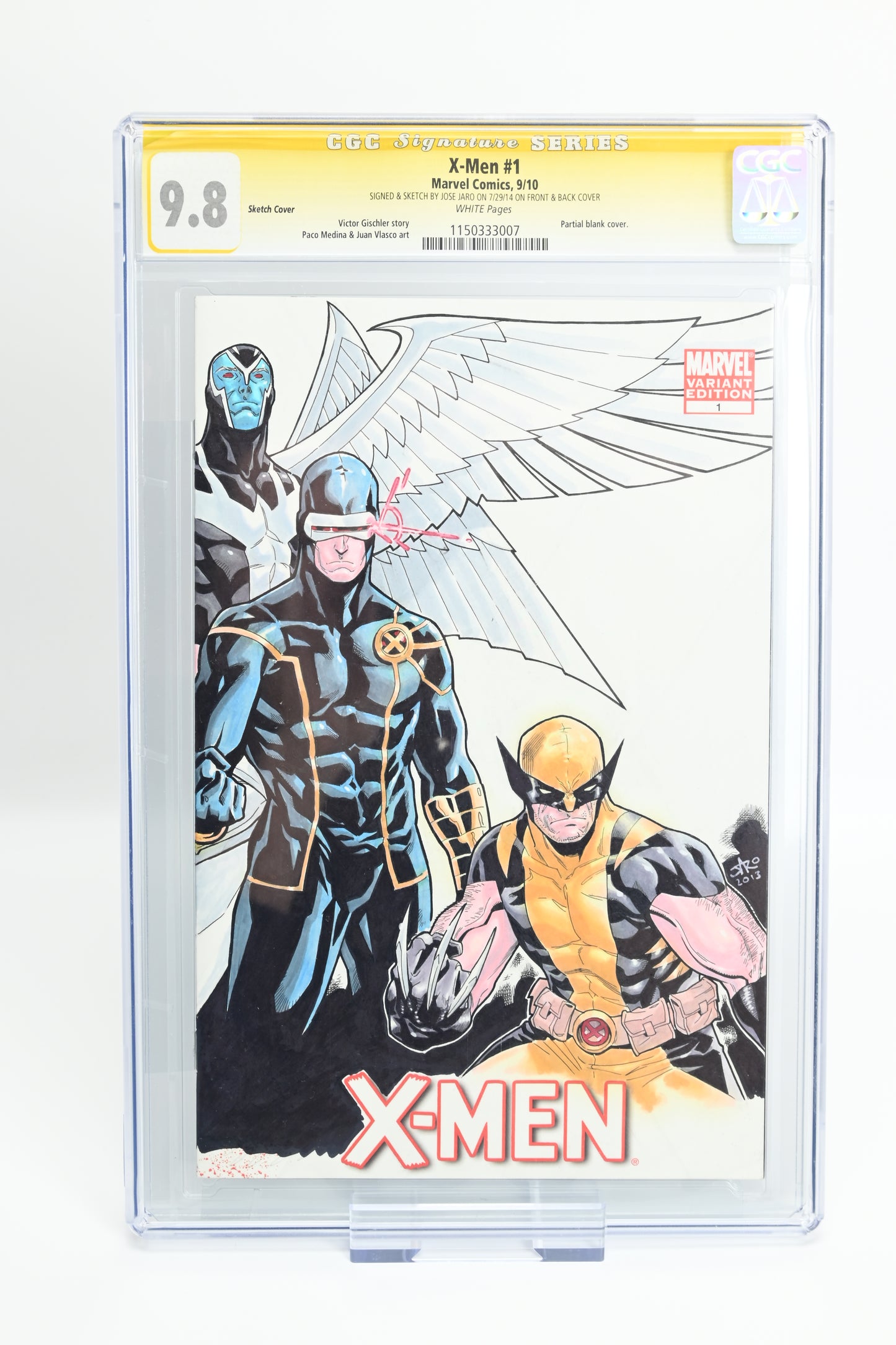 X-Men (2010) #1 (Leere Skizzenvariante) CGC 9.8