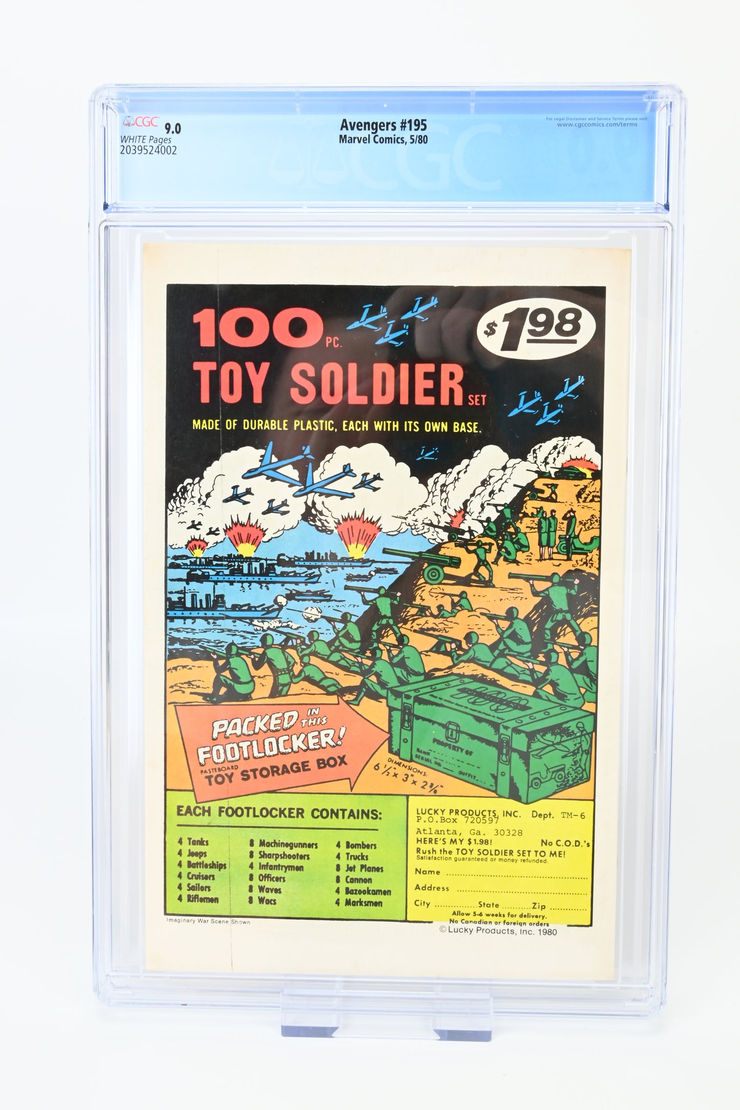 Avengers #195 CGC 9.0 - 1980