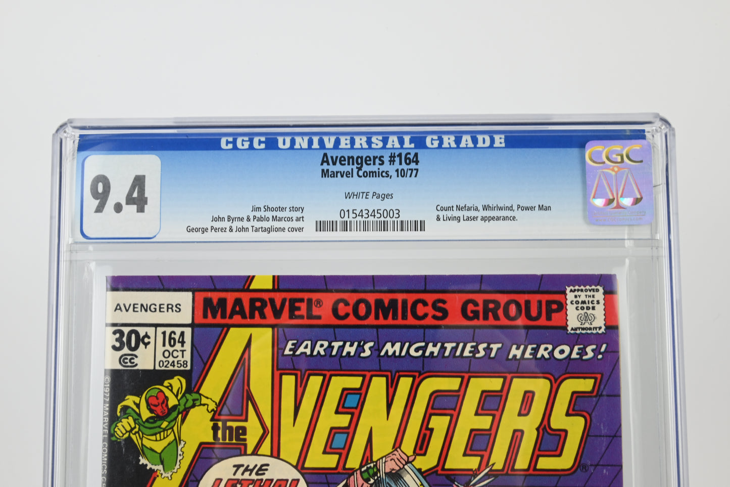 Avengers #164 CGC 9.4 - 1977