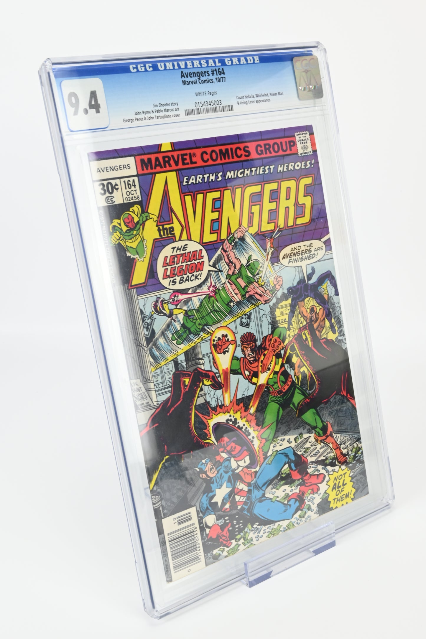 Avengers #164 CGC 9.4 - 1977