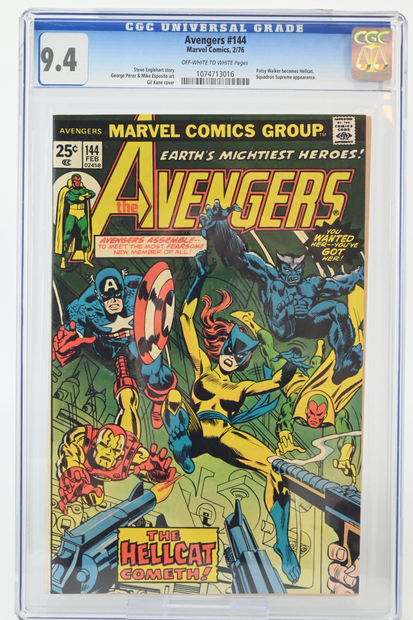 The Avengers #144 CGC 9.4 / 1976 - Marvel-Comics