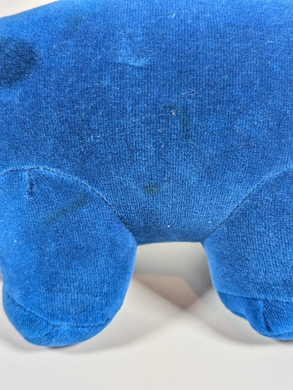 Manhattan Toy Company Rhinoceros  12in Plush Stuffed Toy, from 1986 - Rare