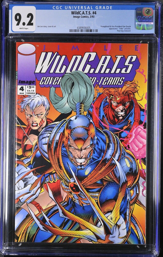 WildC.A.T.S. #4 Image Comics 1993 Youngblood 1st App CGC 9.2