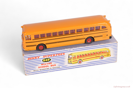 Dinky Toys 949 Wayne School Bus with Black Lines