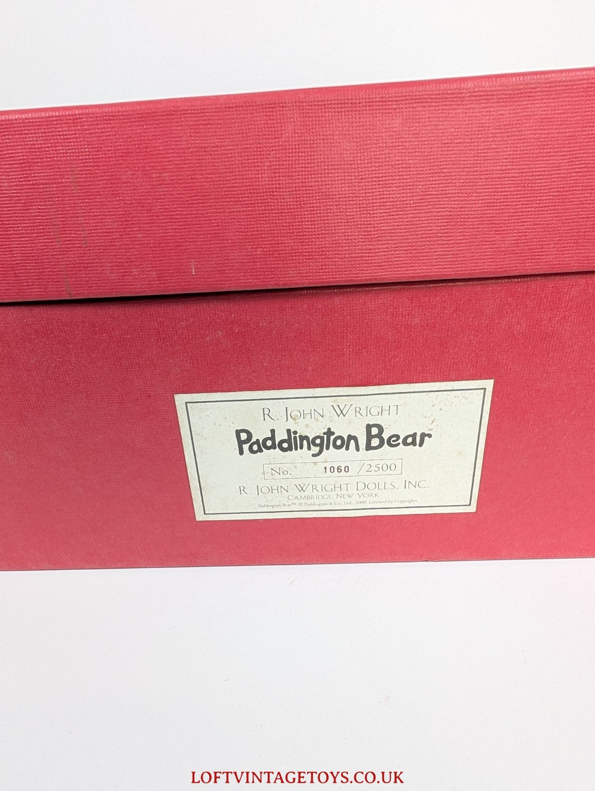 R John Wright Paddington Bear, Limited Edition Teddy