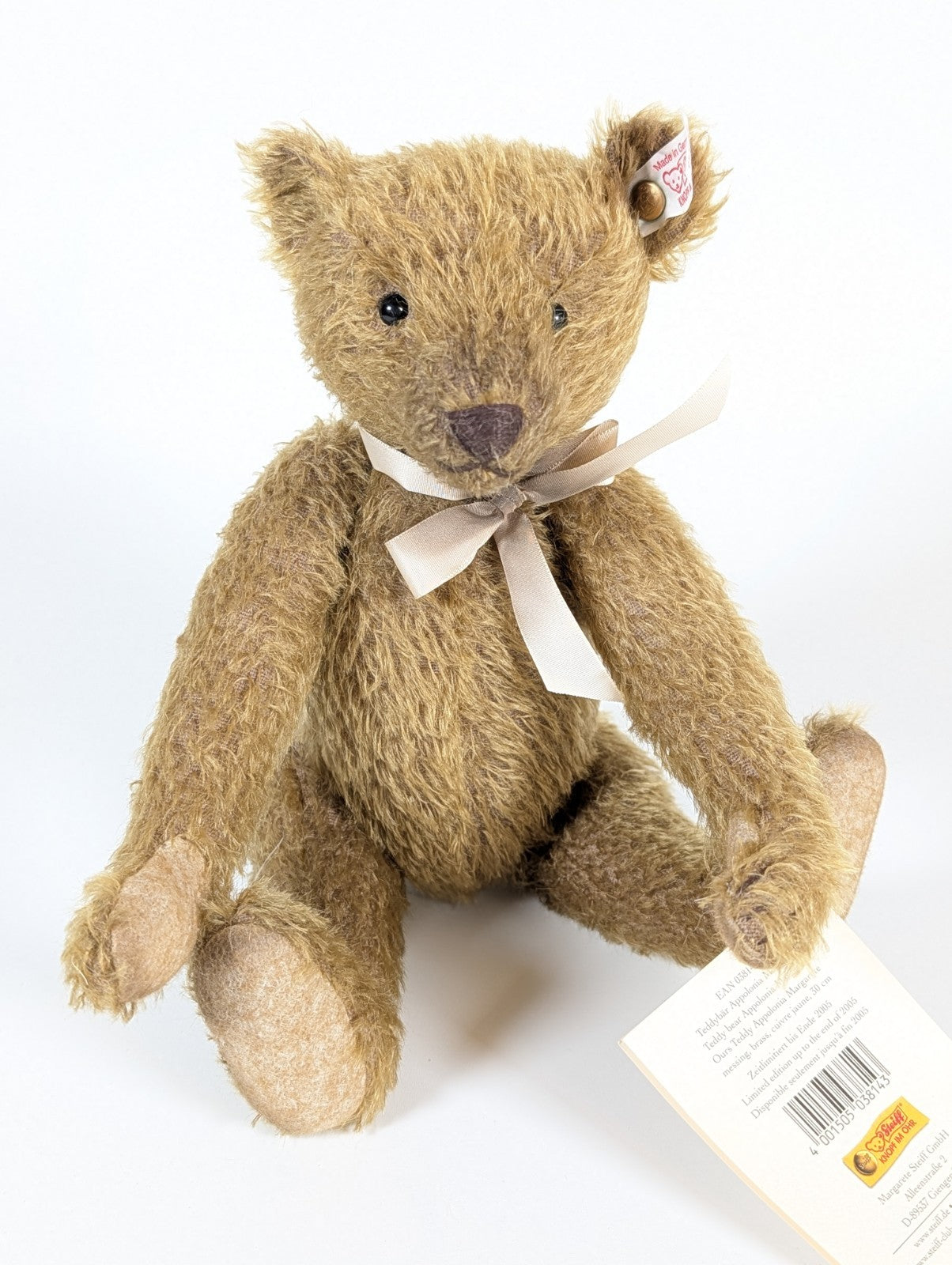 Steiff Appolonia Margarete Mohair Jointed Bear 038143, Ltd Ed